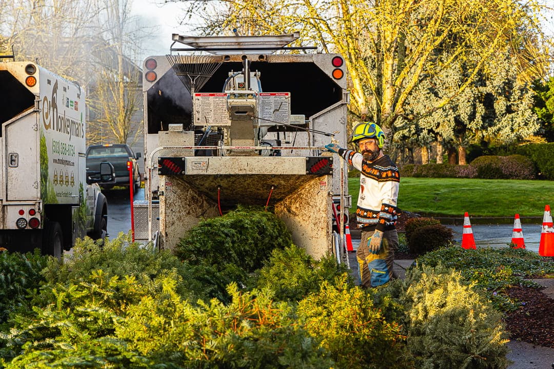 Monkeyman's chipper truck